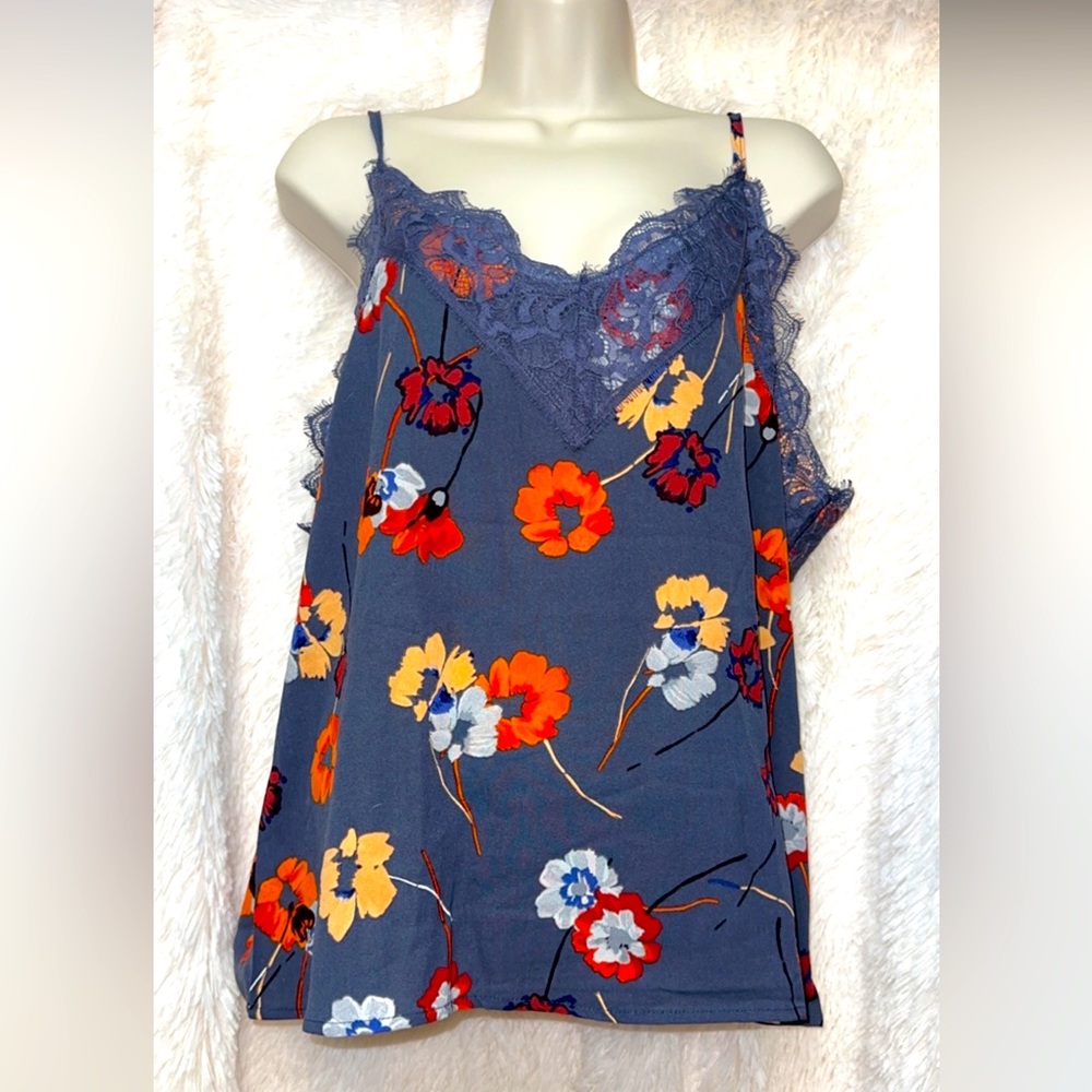 Flowered Spaghetti strap shirt